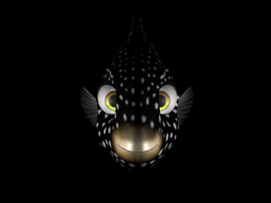 3d fish - tamarin wrasse - rigged low-poly 3D मॉडल