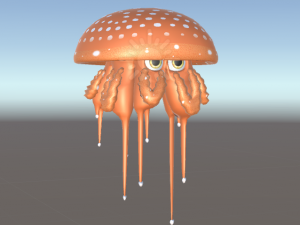 3d cartoon sea creature pack - rigged low-poly Model 3D