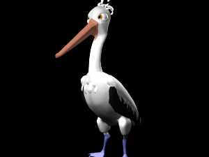 3d cartoon sea creature pack - rigged low-poly Model 3D