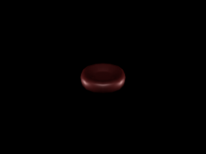 3d artery w blood cells - low poly Model 3D