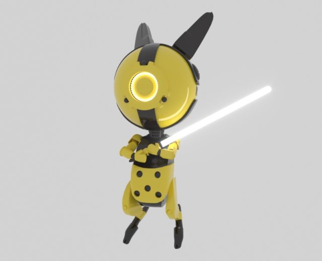 little bunny bot Modello 3D .c4d .max .obj .3ds .fbx .stl .blend 