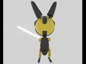 little bunny bot Modello 3D