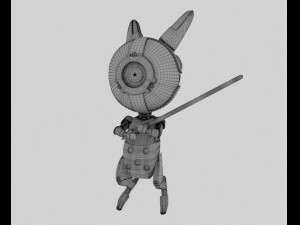 little bunny bot Modello 3D