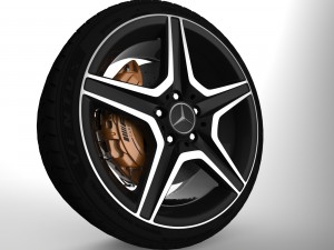 mercedes-benz amg wheel 3D मॉडल
