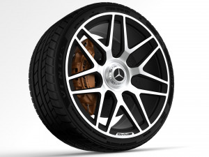mercedes-benz amg wheel 2 3D मॉडल