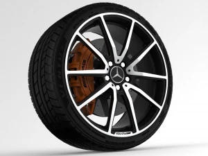 ruota mercedes-benz amg 3 Modello 3D