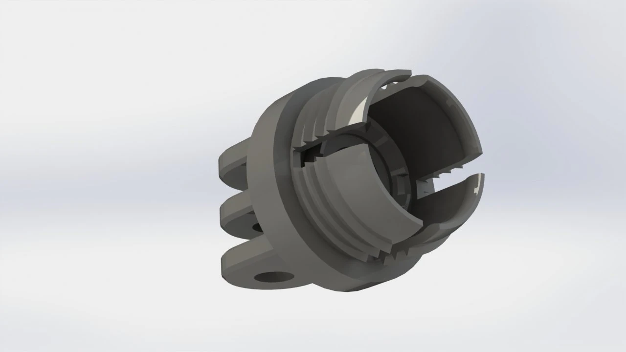 swivel mount with thread 3D Print Model .c4d .max .obj .3ds .fbx .stl .blend