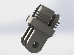 swivel mount with thread 3D Baskı Modeli