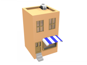 low poly house Modelo 3D