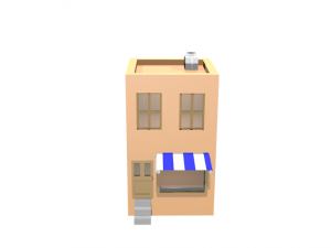 low poly house Modelo 3D