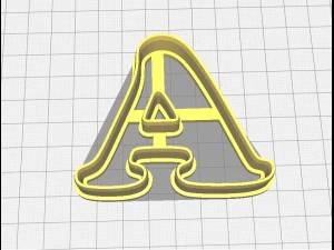 forms for cookies letters and numbers 3D Print Model