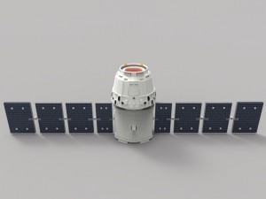 spacex dragon Modello 3D