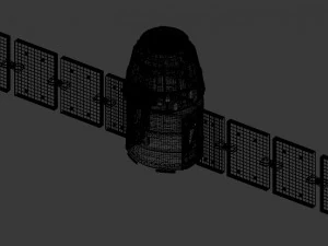 spacex dragon 3D Model