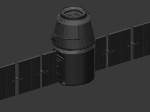 spacex dragon Modello 3D