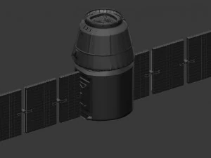 spacex dragon 3D Model