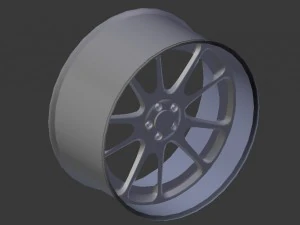 車のリム 3Dモデル