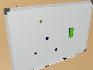 whiteboard set 3Dモデル