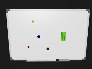 whiteboard set 3D 모델