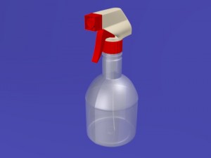 plastic sprayer bottle Modello 3D