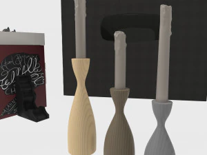 koleksi dekorasi 1 Model 3D