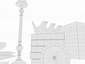 koleksi dekorasi 1 Model 3D
