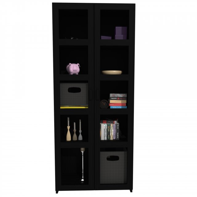 glass door cabinet 3D Model .c4d .max .obj .3ds .fbx .stl .blend