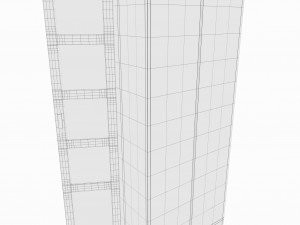 glass door cabinet 3D Model