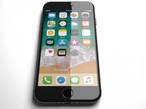 apple iphone 7 black 3D Model