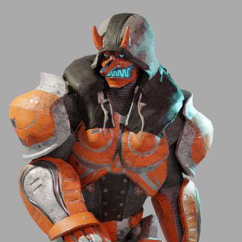 tengu robot Modèle 3D .c4d .max .obj .3ds .fbx .stl .blend 