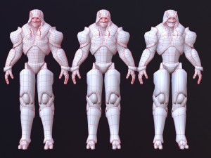 tengu robot Modèle 3D