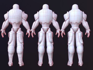 tengu robot Modèle 3D