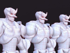 tengu robot Modèle 3D