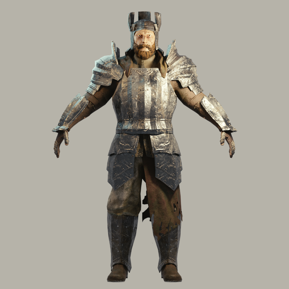 Medieval Fantasy Knight 3d Model In Man 3dexport