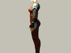 female alien Modèle 3D