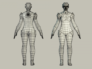 female alien Modèle 3D