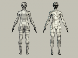female alien Modèle 3D