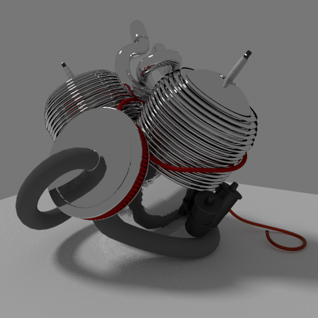 motor 3D Model .c4d .max .obj .3ds .fbx .stl .blend 