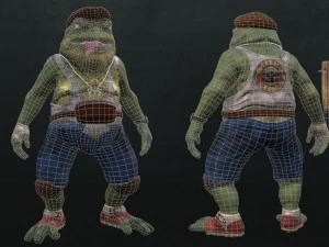 game ready model toad 3D Model