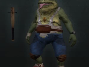 game ready model toad 3D Model