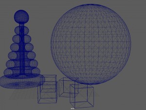 ball an d b locks toy 3D Модель