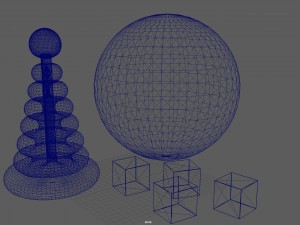 ball an d b locks toy 3D Модель