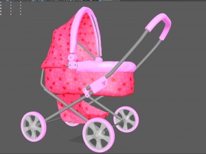 baby stroller Model 3D