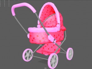 baby stroller Model 3D
