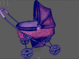 baby stroller Model 3D