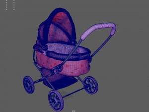 baby stroller Model 3D