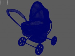 baby stroller Model 3D
