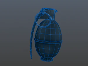 grenade low poly 3D Model