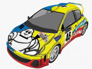 rally car 3D 모델