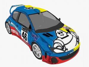rally car 3D 모델