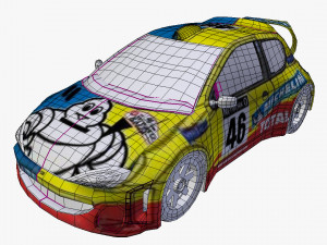 rally car 3D 모델
